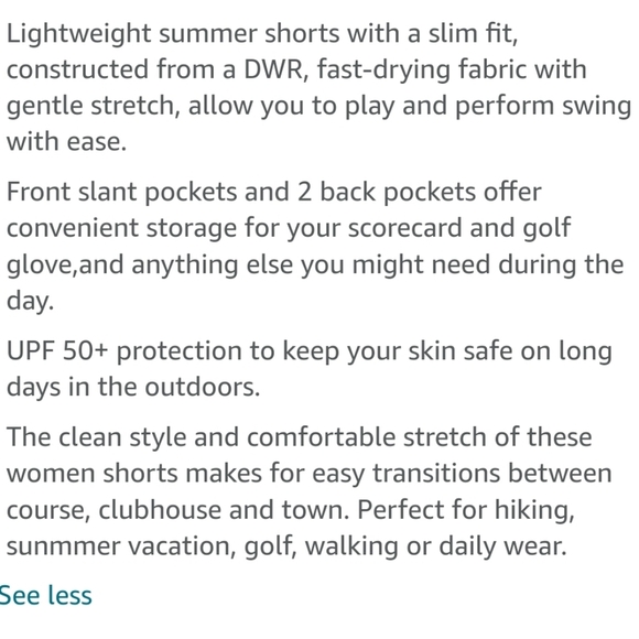 Willit Golf Shorts Women's Size 14 Khaki Beige Quick Dry UPF 50+ UV Protection - Picture 8 of 15